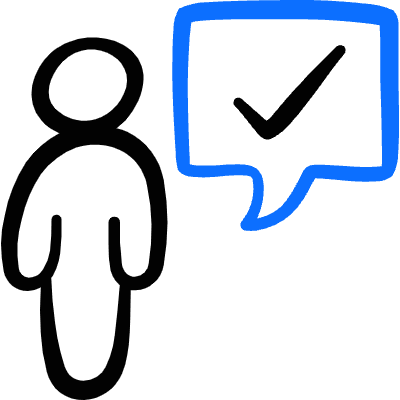 Messages People User Check Icon from Freehand Duotone Set
