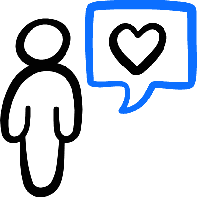 Messages People User Heart Icon from Freehand Duotone Set