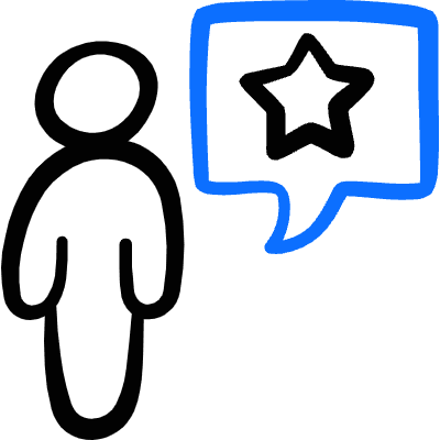 Messages People User Star Icon from Freehand Duotone Set