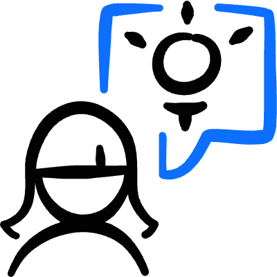 Messages People Woman Idea Icon from Freehand Duotone Set
