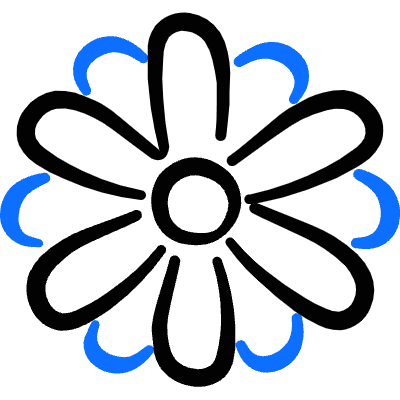 Emoji Flower Icon from Freehand Duotone Set