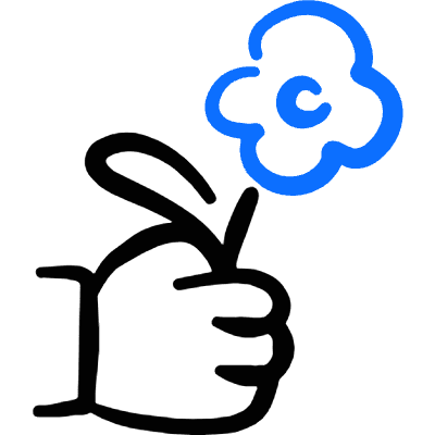 Emoji Hand Giving Flower 2 Icon from Freehand Duotone Set