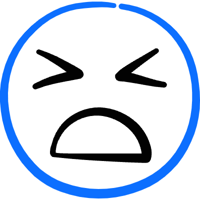 Smiley Bad Icon from Freehand Duotone Set