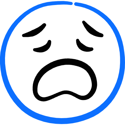 Smiley Devastated 1 Icon from Freehand Duotone Set