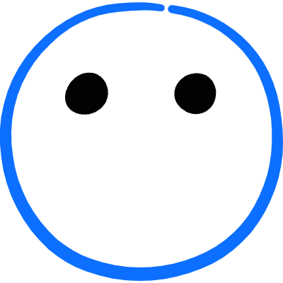 Smiley Eyes Only Icon from Freehand Duotone Set