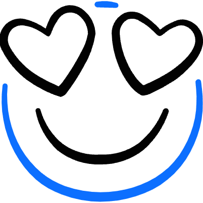 Smiley In Love Icon from Freehand Duotone Set