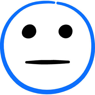 Smiley Indifferent Icon from Freehand Duotone Set