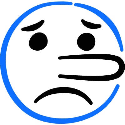 Smiley Liar Icon from Freehand Duotone Set