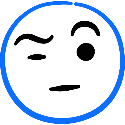 Smiley Look One Eye Icon from Freehand Duotone Set