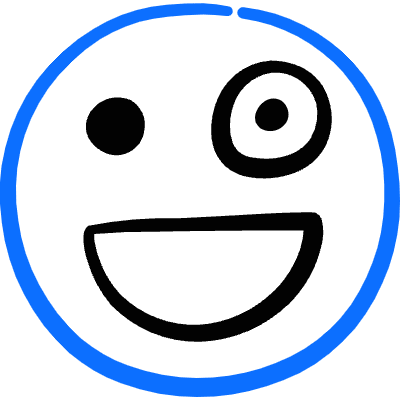Smiley One Eye Smile Icon from Freehand Duotone Set
