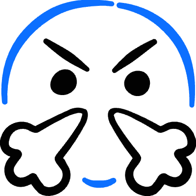 Smiley Rage Icon from Freehand Duotone Set