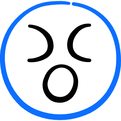 Smiley Shocked Icon from Freehand Duotone Set