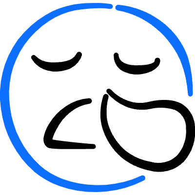 Smiley Sick Icon from Freehand Duotone Set