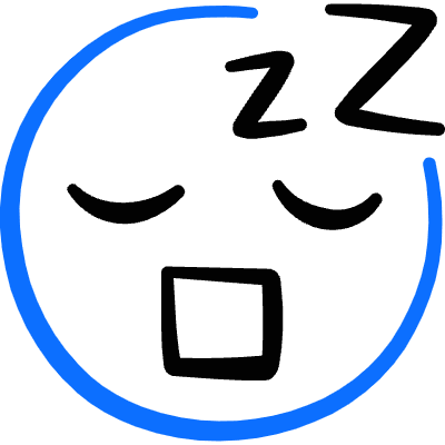 Smiley Sleepy Icon from Freehand Duotone Set