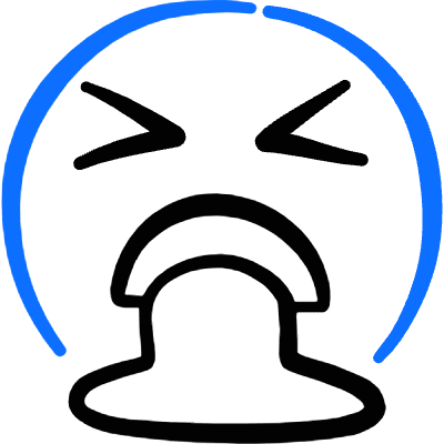 Smiley Throw Up Icon from Freehand Duotone Set