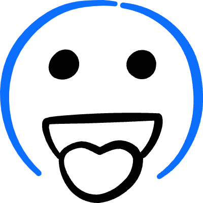 Smiley Tongue 3 Icon from Freehand Duotone Set