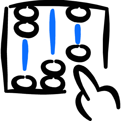 Accounting Abacus Icon from Freehand Duotone Set