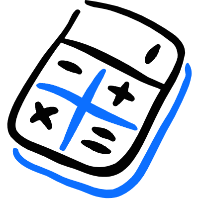 Accounting Calculator 1 Icon from Freehand Duotone Set