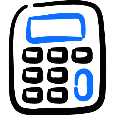 Accounting Calculator Icon from Freehand Duotone Set
