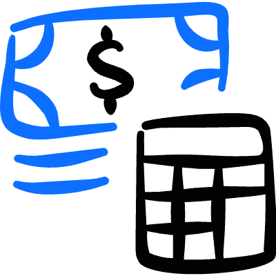 Accounting Cash Calculator Icon from Freehand Duotone Set