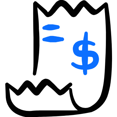 Accounting Invoice Icon from Freehand Duotone Set