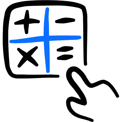 Calculator Calculator App Icon from Freehand Duotone Set