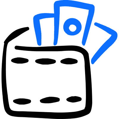 Cash Payment Wallet Icon from Freehand Duotone Set