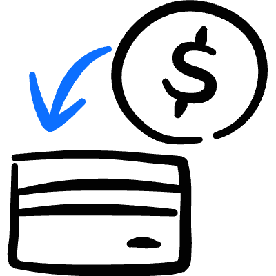 Credit Card Dollar Icon from Freehand Duotone Set