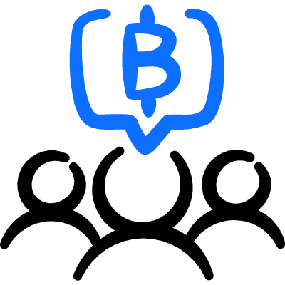 Crypto Close Up Group Chat Users Conversation Icon from Freehand Duotone Set