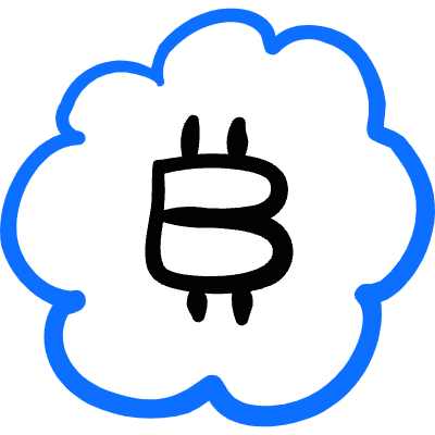 Crypto Currency Bitcoin Bubble Icon from Freehand Duotone Set