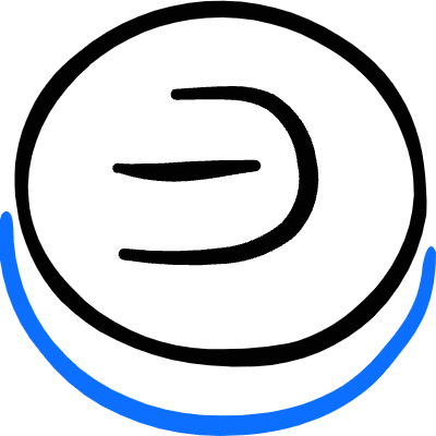 Crypto Currency Dash Icon from Freehand Duotone Set