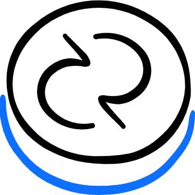 Crypto Currency Decred Icon from Freehand Duotone Set