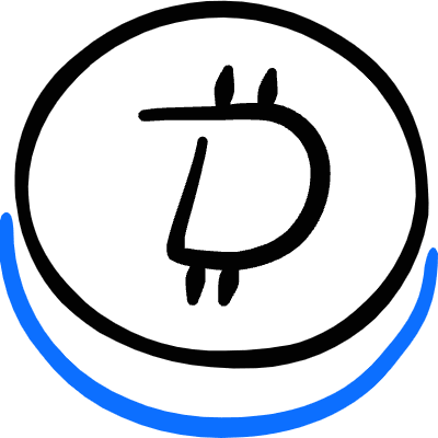 Crypto Currency Digibyte Icon from Freehand Duotone Set