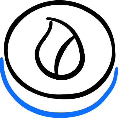 Crypto Currency Huobi Token Icon from Freehand Duotone Set