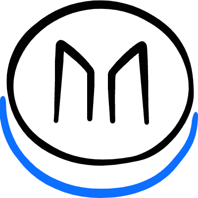 Crypto Currency Maker Icon from Freehand Duotone Set