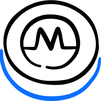 Crypto Currency Monero Icon from Freehand Duotone Set