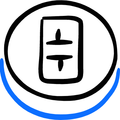 Crypto Currency Theta Icon from Freehand Duotone Set