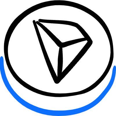 Crypto Currency Tron Icon from Freehand Duotone Set