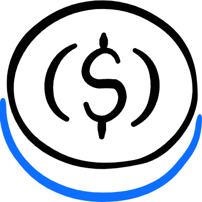 Crypto Currency Usd Coin Icon from Freehand Duotone Set