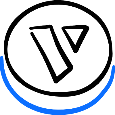 Crypto Currency V Systems Icon from Freehand Duotone Set