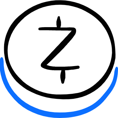 Crypto Currency Zcash Icon from Freehand Duotone Set