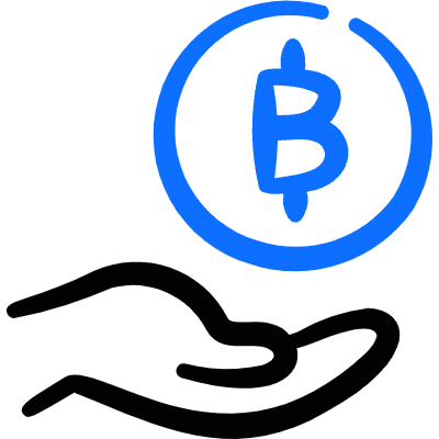 Crypto Hold Icon from Freehand Duotone Set