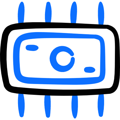 Crypto Money Chip Icon from Freehand Duotone Set