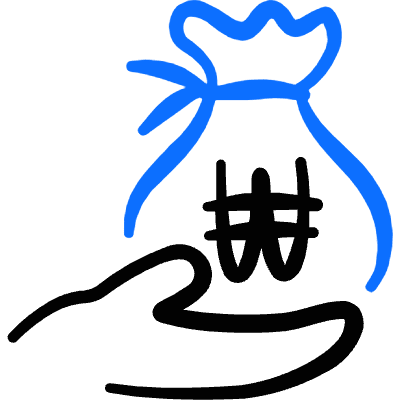 Currency Bag Hand Won Icon from Freehand Duotone Set