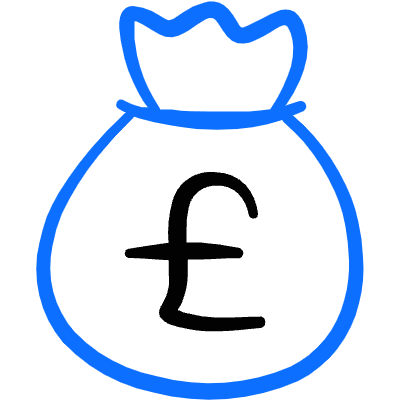 Currency Bag Pound Icon from Freehand Duotone Set