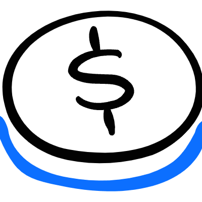 Currency Dollar Circle Icon from Freehand Duotone Set