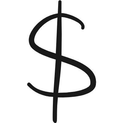 Currency Dollar Symbol Icon from Freehand Duotone Set