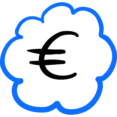 Currency Euro Bubble Icon from Freehand Duotone Set