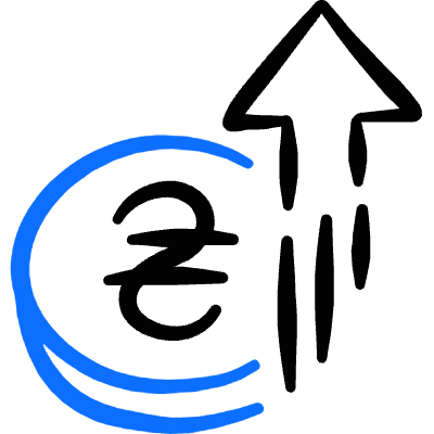 Currency Hryvnia Increase Icon from Freehand Duotone Set