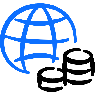 Currency International Currency Icon from Freehand Duotone Set